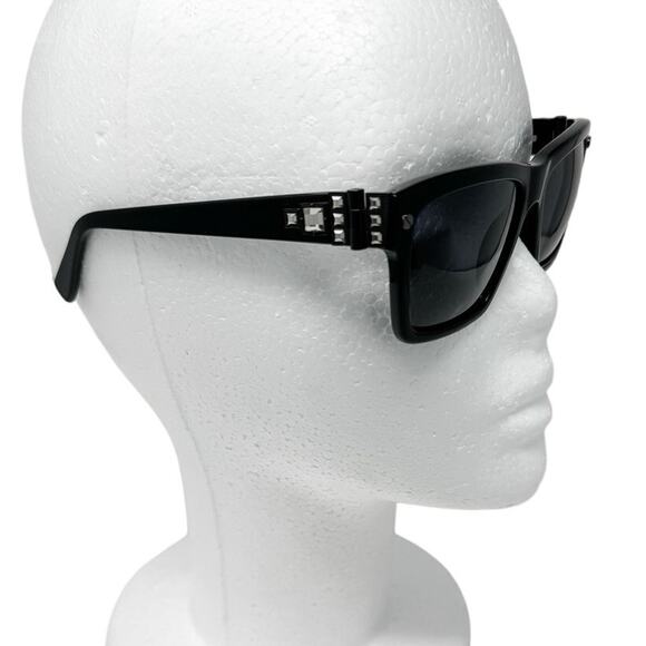 Lanvin Square Jeweled Sunglasses w/ case black SNL 511S - Picture 6 of 10